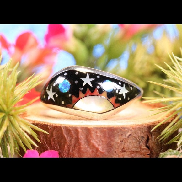 Southwestern Inlay Ring - Picture 1 of 5